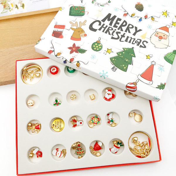 #Gör-det-själv armbandskalender jul (armbandsstil - guld, en one size)#