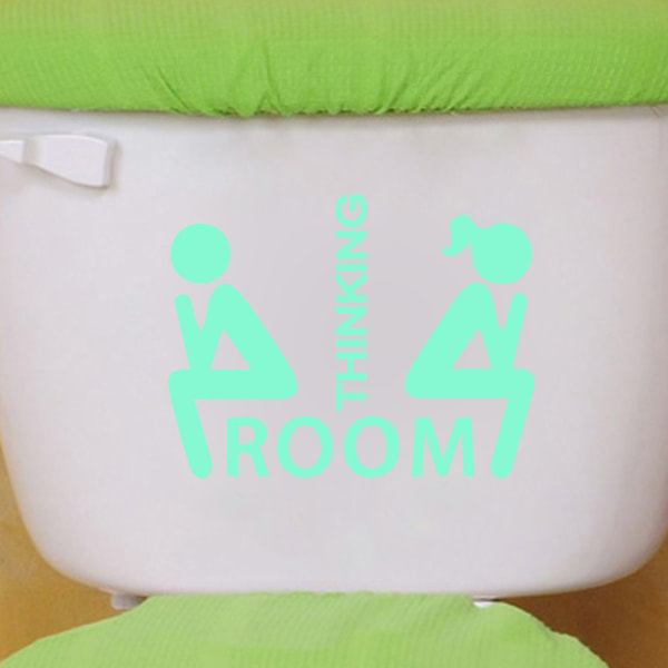 Luminous Dekaler, Roliga Väggdekaler för WC, Badrum, Kök