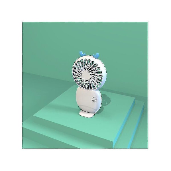 Usb Mini Fick Liten Fläkt Ficka Fläkt Tecknad Bärbar Skrivbord Liten Elektrisk Fläkt Hemgåva