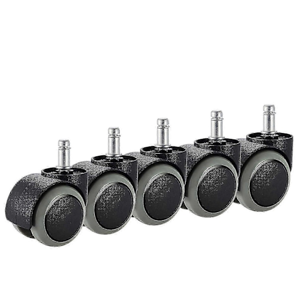 Toimistotuolin pyörät, 5 kpl, sopivat IKEA-tuoliin (10 mm x 22 mm) Raskaan sarjan