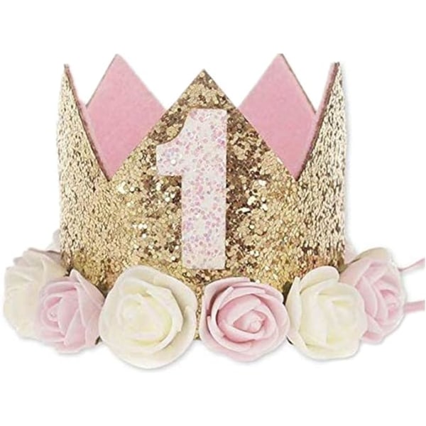 #Babykrone 1 års fødselsdag prinsessekrone#