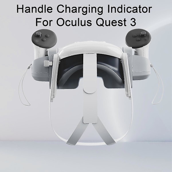 Ladedokk VR Headset Oppbevaringsstativ med Indikatorlys Brukervennlig VR Headset Ladestasjon for Meta Quest 3