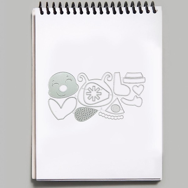 Julbi Metall Stansar Scrapbooking Schablon Stansar Kort Prägling Diy