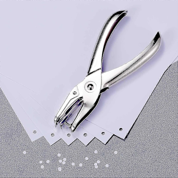 Metall Hålslagare Enkel Hålslagare Papper Hålslagare Biljett för Skola, Hem och Kontor, 3-pack (1/8 tum H
