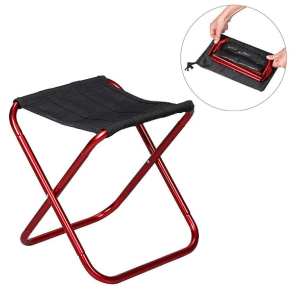 Fällbar Campingpall - Mini Fällbar Utomhusstol - Bärbar C