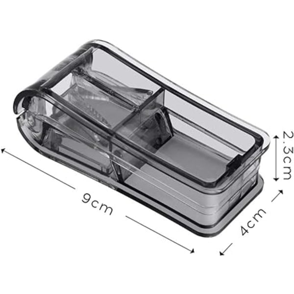 #Svart Tablettkutter for å Kutte og Knuse Små og Store Piller Tablettseparator for å Dele Pillene Dine og Bære Medisinene Dine#