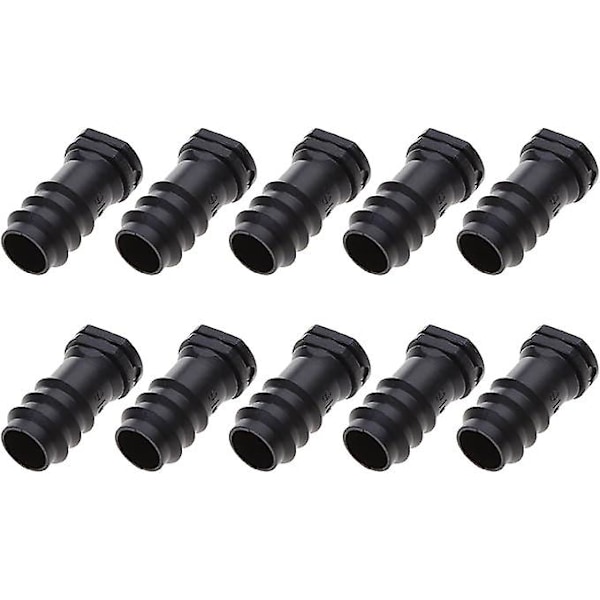 10 kpl 16 mm:n tippakasteluletkun adapterikärkiä puutarhan kasteluletkuille, puutarhakastelutarvikkeet, letkun kärjet (musta 33x17 mm)
