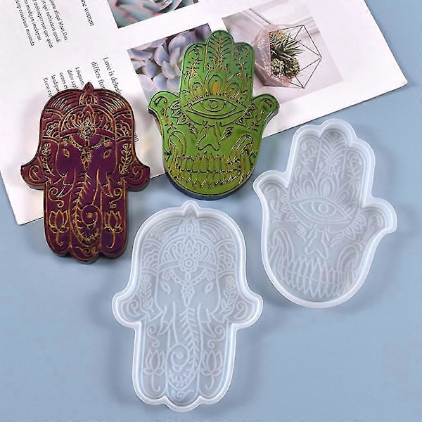 Handgjorda Cool Hand Of Fatima Ornament Dekor Form Arom Gips Silikonform
