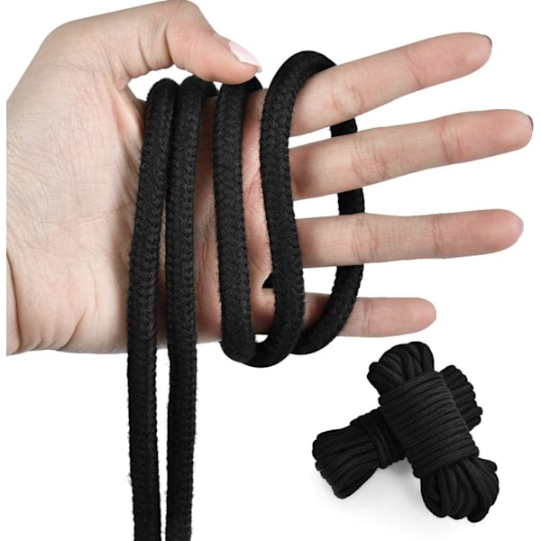 #PCS Bomullsflätad förtöjningslina Mjuk stickad lina, 10m/33ft 8mm tjock sladd,#