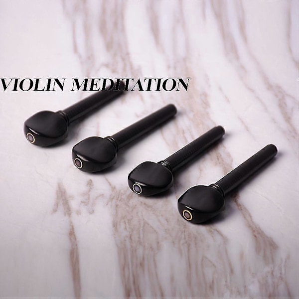 4 stk. Proslat Tilbehør Træ Violin Stemmeskrue Violin Del Montering Violin Stemmepinde
