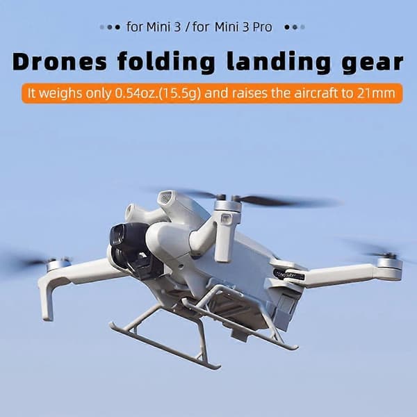 Til Mini 3 landingsstel, foldbare forlængerben til DJI Mini 3 Pro RC drone