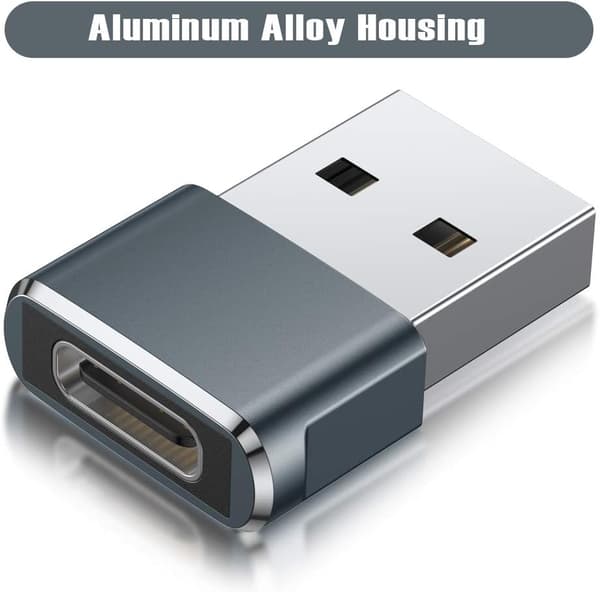 *USB C naar USB A-adapter 3-pack, Type C naar USB A-oplader*