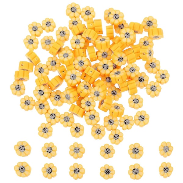 100 stk. Løse leireperler Armbånd DIY Perler Polymerleire Perler Håndverksdel Leirebit Sjarm