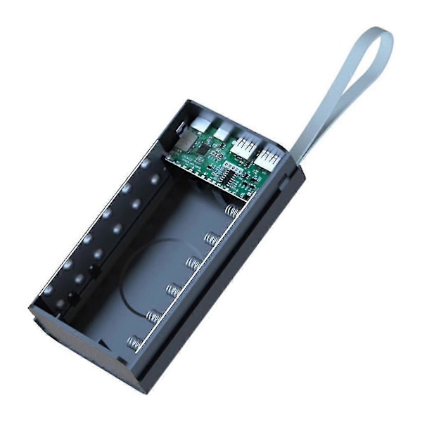 Irrotettava 12-paikkainen Power Bank -pidike kotelolle DIY-käyttöön kuorelle 18650 Dual Usb -akku