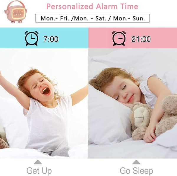 *Barnklocka, Söt Väckarklocka Barnklocka Dag Natt Nig*