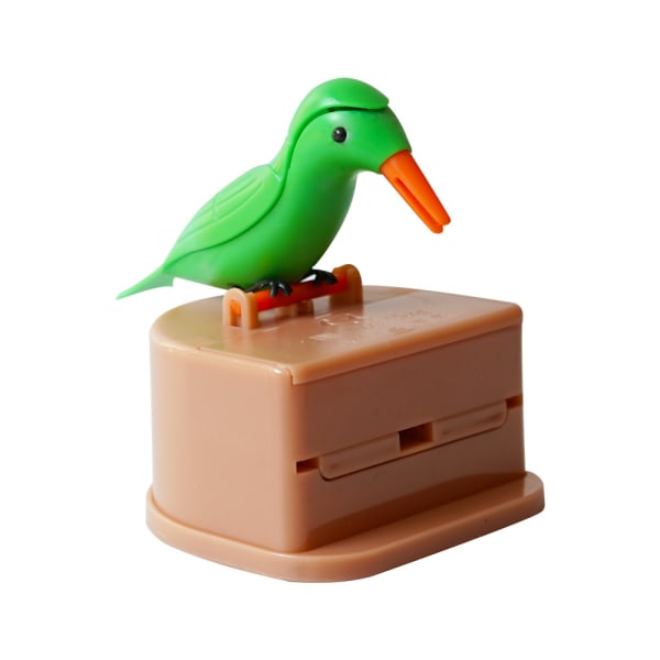 En Green Bird Foundation Makeup Tannpirker Dispenser, Lovely Bird