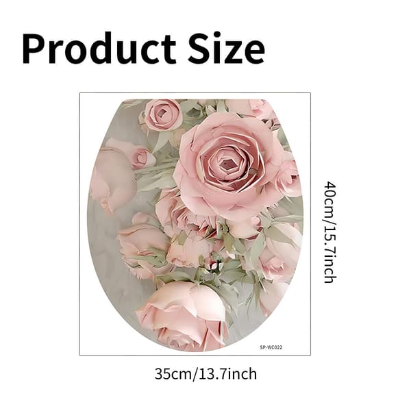#Blommetoilettsticker, 35x40cm#