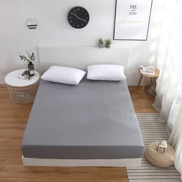 /#/Fitted sheet, 180 x 200 cm, 30 cm cover, polyester mattress prote/#/