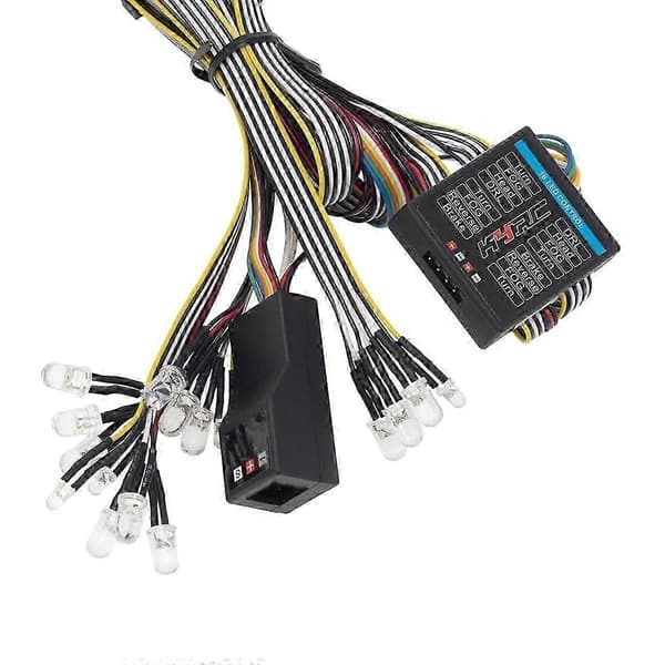 Lyssystem Kit Simuleringskontroll Lys Bremselys RC Bil Lys Kit for 1/10 1/8 Modell RC Bil