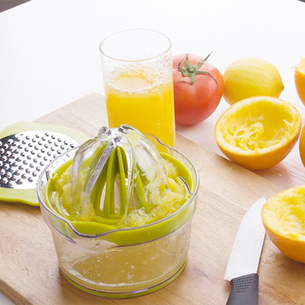 *4 i 1 bærbar citruspresser til appelsin, lime og citron, hvidløg/*