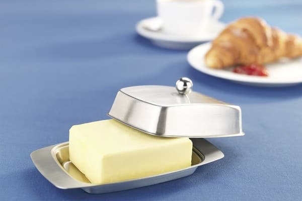 #Smørboks i rustfritt stål 304#
