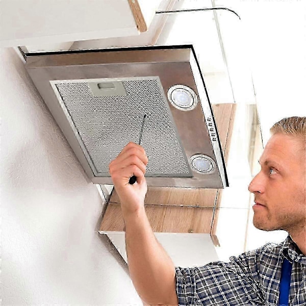 2 kpl Liesituulettimen lamput, ruostumattomasta teräksestä valmistettu liesituulettimen LED-valon vaihto upotettu keittiö Rang S20241227938