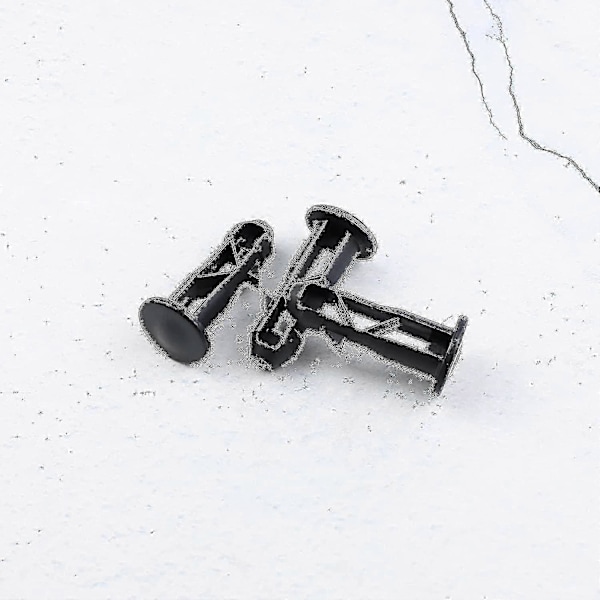 3 paria saranatappeja roskakorin kannen saranoihin, sopivat 240/120/100/60 litran ulkoroskakoreihin, 65 mm x 18 mm, musta muovi