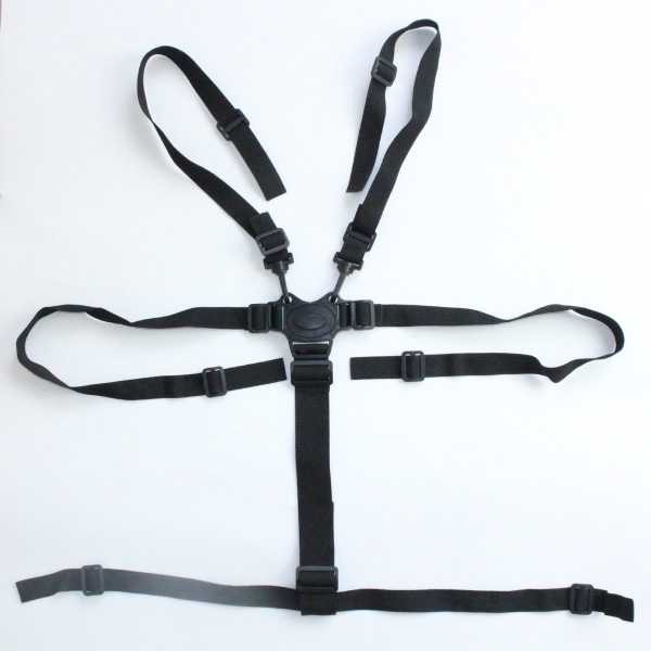 #Point Baby Säkerhetssele Fäste 1 Justerbar Baby Swivel Hook Bälte för Baby Högstol Vagn och Barnvagn (Svart)#