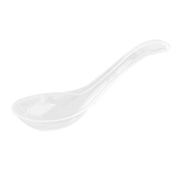 #Klare plastskeer | Heavy Duty klar plastik teske (pakke med 50) Porcelæn og porcelæn klar farve#