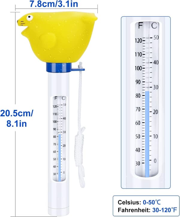 Swimmingpool Termometer, Flydende Termometer til Swimmingpool
