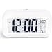 #Hvid digital vækkeur med LED-display#