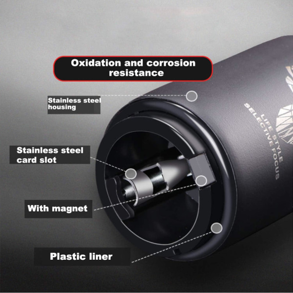 1 stk. Automatisk Magnetisk Flaskeåbner i Rustfrit Stål - Tryk på