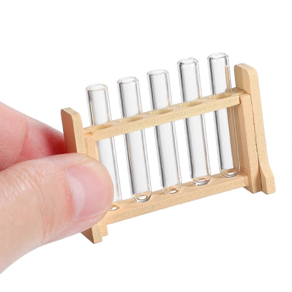 2 Set Dockskåp Miniatyr Provrör Mini Hus Utbildning Experiment Leksakstillbehör