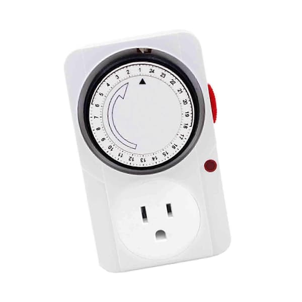 Timer Socket Kompakt Mini til Lys Drikkefontæner Klimaanlæg