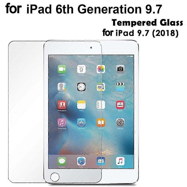 Skärmskydd i härdat glas för iPad 9.7in 2018 6:e generationen A1893