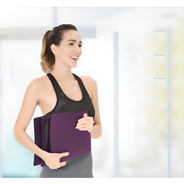 #Rosa yogablock, hopfällbar yogamatta#