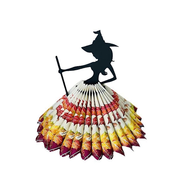 Halloween Häxa Staty Servetthållare Vävnadsdispenser Ornament För Samling