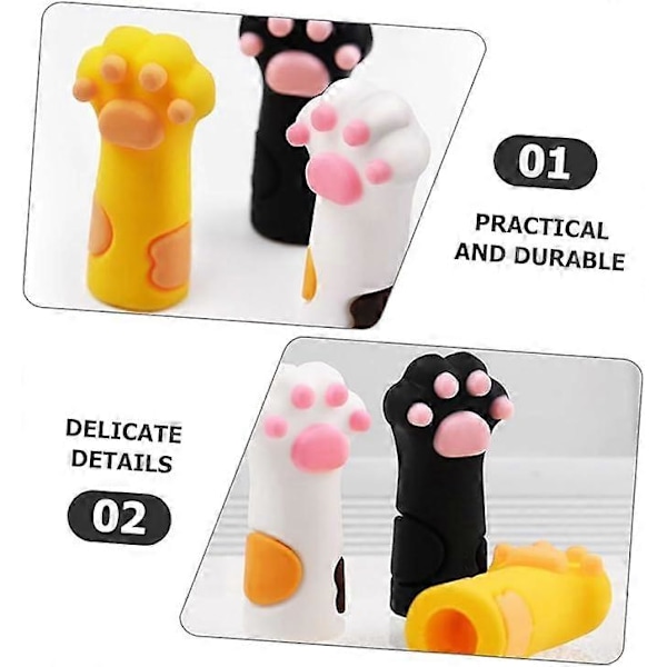 3 st Döda Hud Saxar Skyddsfodral Manikyr Nagelband Pincett Skydd Nagelbandstång Skydd Katt Tass Nagelbandstång Skydd Japanska Tänger