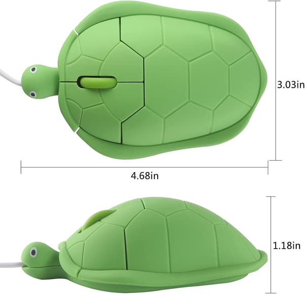 #Søt Dyr Datamus Wired Mini Skilpadde Formet Mus#