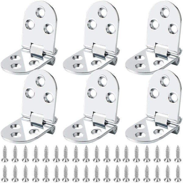 *6 Flat Door Foldable Cabinet Hinges Tanble Table Machine Sewing H*