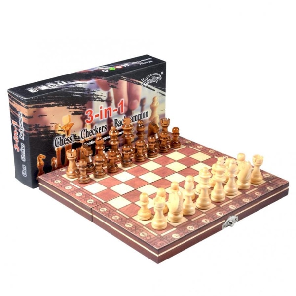 Håndlavet Træ SENATOR CHESS Professionel 40x40 cm 2 spillere