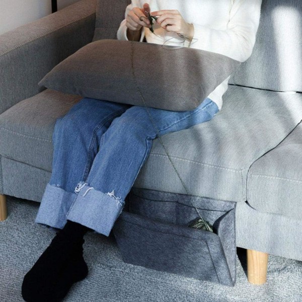 #Sofa Stol Organizer, Armstol/Sofa Armlæn Opbevaringspose 4 Lommer#