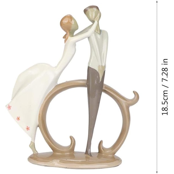 Livlig Par-Statue Skrivebords Hjemmedekorasjon, Kreativ Kunst S
