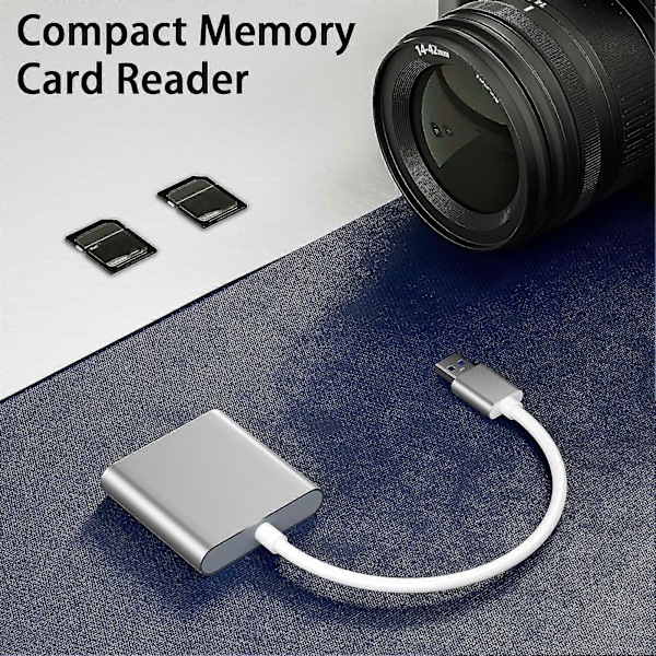 USB 3.0 til CF/SD/Storage Card 3-i-1 Kortlæser Plug-and-Play Højhastigheds Driverfri Flash Drive Disk Kortlæser Adapter