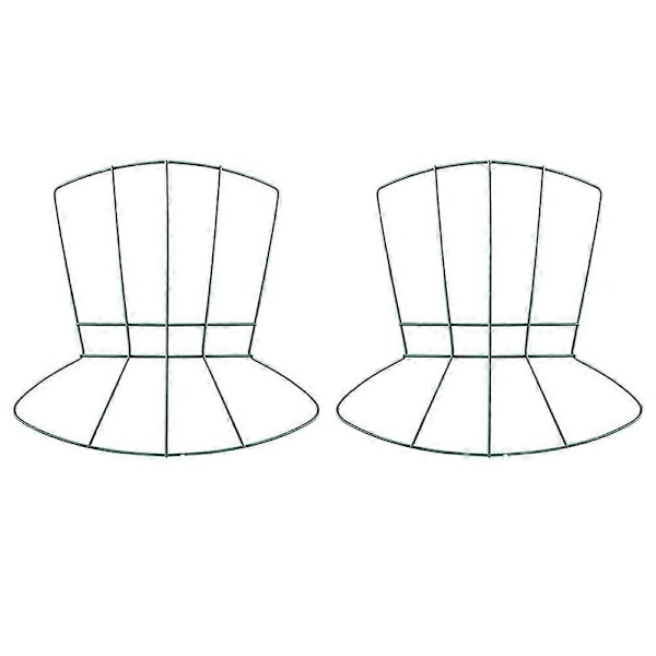 2 stk. Metall Krans Ramme DIY Hatt Formet Wire Krans Ramme Håndverk Garland Ramme