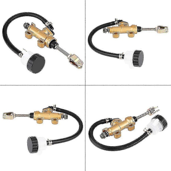Bakbroms Huvudcylinder, Universal Bakre Fot Skivbroms Huvudcylindermonteringsenhet, Cylinderpump Motorcykel Bakbroms Huvudcylinder Hydraulisk Pump