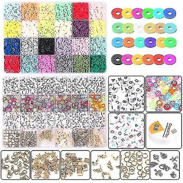 5848 Clay Heishi Beads Disc Beads Kit häll