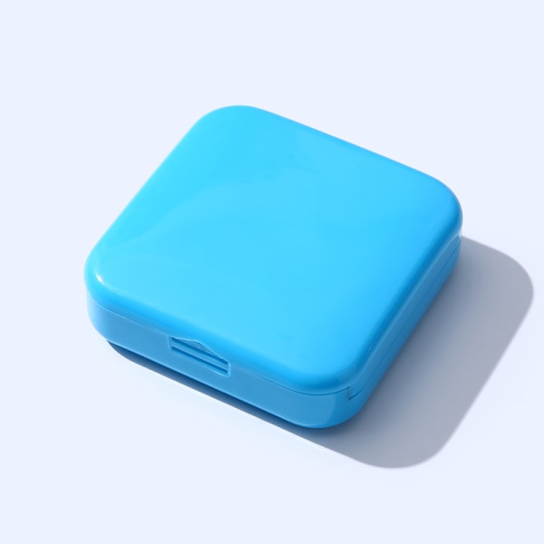 #4 stycken Pill Box Bärbar Pill Box Mini plast Pill Box Pill Förvaringsbox Används för att lagra vitaminer Mediciner etc. Blå Gul Orange Grön#