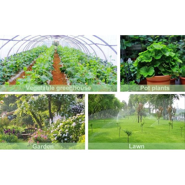 10 stycken Justerbara 360 Graders Sprinklermunstycken Yttre gänga
