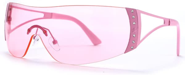 Wrap Around Y2K Solglasögon för Kvinnor Män Shield Flat Top Sunglas